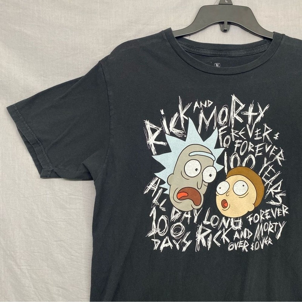 AdultSwim Rick And Morty Character T-Shirt Black Men Size | M - Picture 3 of 9